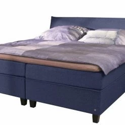 Großhandel 🔥 TOM TAILOR Boxspringbett »COLOR BOX«, Webstoff, ohne Print, Überlänge 220 cm Navy TTI 6, Graphite TTI 29 😀