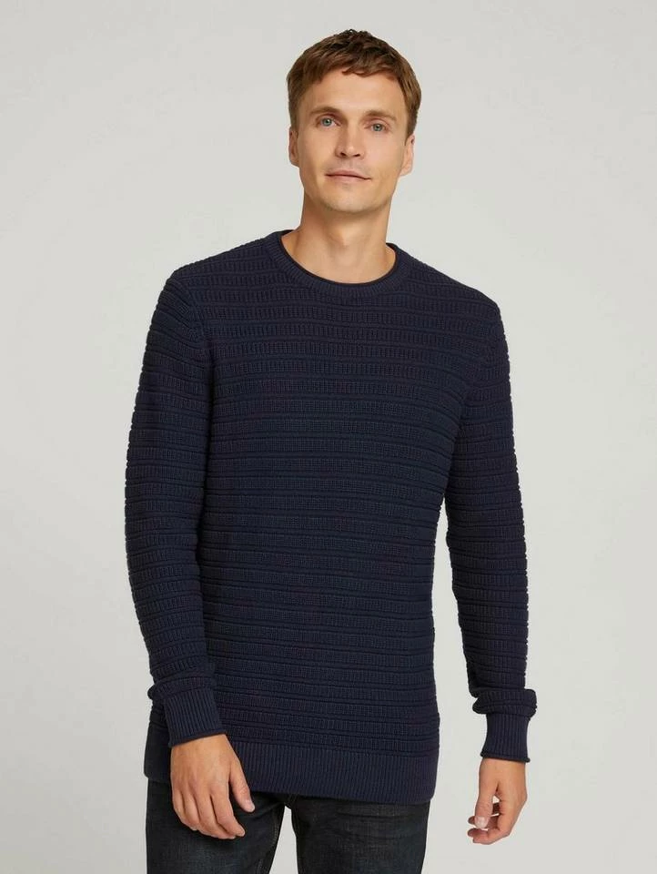 Schlussverkauf 🎁 TOM TAILOR Strickpullover »Strickpullover« Soft beige melange, Sky Captain Blue, Ultra marine blue melange ✔️ 9 Schlussverkauf 🎁 TOM TAILOR Strickpullover »Strickpullover« Soft beige melange, Sky Captain Blue, Ultra marine blue melange ✔️ - Image 9