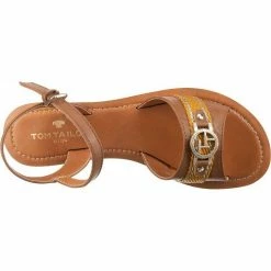 Brandneu ✨ TOM TAILOR »Riemchensandalen« Riemchensandale Dunkelblau, Cognac 🌟 -Tom Tailor Verkaufsgeschäft 13199087 74b1 50c0 af9c fb10c19ce92f