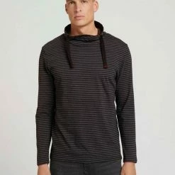 Blitzangebot ✨ TOM TAILOR T-Shirt »Gestreiftes Langarmshirt mit Stehkragen« Bordeaux grindle stripe, Black grey grindle stripe 🔥 -Tom Tailor Verkaufsgeschäft 13632d6c 8fb1 5db1 a6ac 43d92f42045b