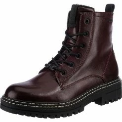 Beste Bewertungen von ✨ TOM TAILOR Schnürboots mit Kontrastnähten Unbekannt, Schwarz, Bordeaux 🔔 -Tom Tailor Verkaufsgeschäft 1527a268 ce91 579d b364 ac15692f1e50