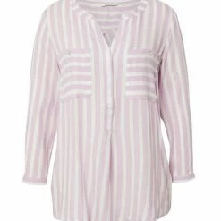 Besorgen 🛒 TOM TAILOR Schlupfbluse mit verdeckter Knopfleiste Peach offwhite vertical stripe, Vertical Mid Blue Stripe, Lilac white vertical stripe, Chambre white vertical stripe 🔥 -Tom Tailor Verkaufsgeschäft 1553be99 e237 52dc 9df9 cd07c49b7f41