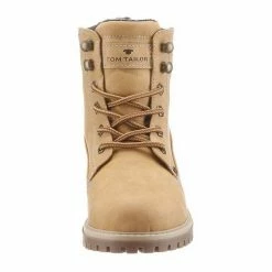 Blitzangebot 🧨 TOM TAILOR Schnürboots mit profilierter Laufsohle Blau-creme, Camelfarben-braun, Rosé 🔔 -Tom Tailor Verkaufsgeschäft 15838607