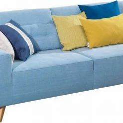 Schlussverkauf 🎁 TOM TAILOR 2-Sitzer »NORDIC PURE«, im Retrolook, Füße Buche natur Soft purple TUS 38, Sky blue TUS 6, Ink blue STC 6, Soft graphite TUS 9 🧨 -Tom Tailor Verkaufsgeschäft 16637791