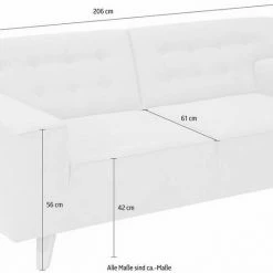 Beste Bewertungen von ✔️ TOM TAILOR 2,5-Sitzer »NORDIC CHIC«, im Retrolook, Füße nussbaumfarben Ivory STC 1, Tarmac STC 19, Ochre TSV 5, Celadon STC 3 🔥 -Tom Tailor Verkaufsgeschäft 16946530