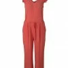 Angebote 🤩 TOM TAILOR Jumpsuit »Damen Jumpsuit Regular Fit Ärmellos« Flamingo (77), Sky Captain Blue 🥰