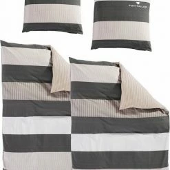 Budget 😉 Bettwäsche »Joel«, TOM TAILOR, Exklusiv-Design Rot-beige, Taupe-beige 😍 -Tom Tailor Verkaufsgeschäft 17292691