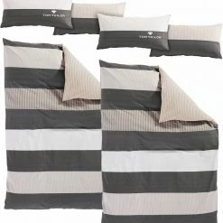 Budget 😉 Bettwäsche »Joel«, TOM TAILOR, Exklusiv-Design Rot-beige, Taupe-beige 😍 -Tom Tailor Verkaufsgeschäft 17292711