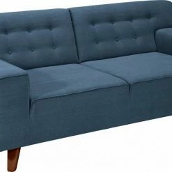 Angebote 🧨 TOM TAILOR 2-Sitzer »NORDIC CHIC«, im Retrolook, Füße nussbaumfarben Nude TSV 27, Saffron TSV 17, Brown TUS 4, Indigo TSV 6 🔔