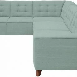 Rabatt 🎁 TOM TAILOR Ecksofa »NORDIC CHIC«, im Retrolook, Füße nussbaumfarben Wood STC 4, Soft purple TUS 38, Tarmac STC 19, Gold mustard STC 13 👏 -Tom Tailor Verkaufsgeschäft 17307614