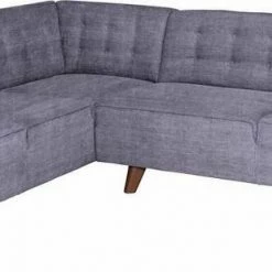 Rabatt 🎁 TOM TAILOR Ecksofa »NORDIC CHIC«, im Retrolook, Füße nussbaumfarben Wood STC 4, Soft purple TUS 38, Tarmac STC 19, Gold mustard STC 13 👏 -Tom Tailor Verkaufsgeschäft 17307757