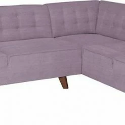 Rabatt 🎁 TOM TAILOR Ecksofa »NORDIC CHIC«, im Retrolook, Füße nussbaumfarben Wood STC 4, Soft purple TUS 38, Tarmac STC 19, Gold mustard STC 13 👏 -Tom Tailor Verkaufsgeschäft 17307897
