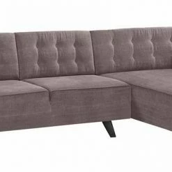 Blitzangebot ⭐ TOM TAILOR Ecksofa »NORDIC CHIC«, mit Recamiere, im Retrolook, Füße wengefarben Soft graphite TUS 9, Soft purple TUS 38, Ecru TUS 1, Ink blue STC 6 🎁 -Tom Tailor Verkaufsgeschäft 17420775