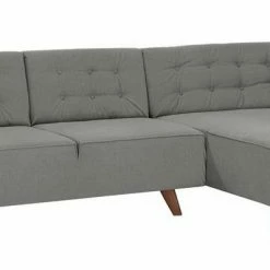 Rabatt 🔥 TOM TAILOR Ecksofa »NORDIC CHIC«, mit Recamiere, im Retrolook, Füße nussbaumfarben Tarmac STC 19, Prune TUS 18, Gold mustard STC 13, Ecru TUS 1 ⌛ -Tom Tailor Verkaufsgeschäft 17422166
