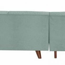 Rabatt 🔥 TOM TAILOR Ecksofa »NORDIC CHIC«, mit Recamiere, im Retrolook, Füße nussbaumfarben Tarmac STC 19, Prune TUS 18, Gold mustard STC 13, Ecru TUS 1 ⌛ -Tom Tailor Verkaufsgeschäft 17422215