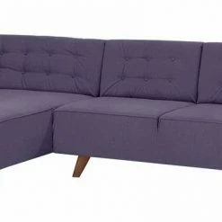 Rabatt 🔥 TOM TAILOR Ecksofa »NORDIC CHIC«, mit Recamiere, im Retrolook, Füße nussbaumfarben Tarmac STC 19, Prune TUS 18, Gold mustard STC 13, Ecru TUS 1 ⌛ -Tom Tailor Verkaufsgeschäft 17422290