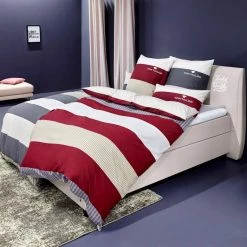 Budget 😉 Bettwäsche »Joel«, TOM TAILOR, Exklusiv-Design Rot-beige, Taupe-beige 😍 -Tom Tailor Verkaufsgeschäft 17492251