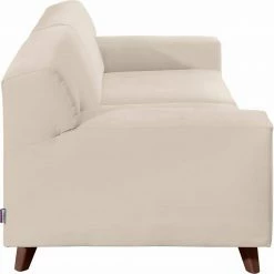 Aktion 😍 TOM TAILOR 2,5-Sitzer »NORDIC PURE«, im Retrolook, Füße nussbaumfarben Soft graphite TUS 9, Prune TUS 18, Brown TUS 4, Ivory STC 1 🌟 -Tom Tailor Verkaufsgeschäft 17493656