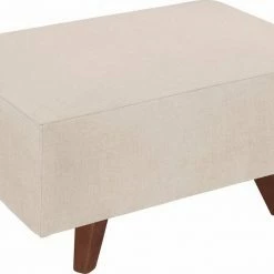 Bestpreis ✔️ TOM TAILOR Hocker »NORDIC PURE«, Breite 85 cm, Füße nussbaumfarben Soft purple TUS 38, Ecru TUS 1, Pistacchio TUS 5, Wood STC 4 🤩