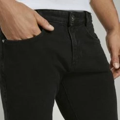 Auslauf ⭐ TOM TAILOR Straight-Jeans »Troy Slim 👖 Jeans« Light stone wash denim, Black black denim 👏 -Tom Tailor Verkaufsgeschäft 17974ff9 89ff 5280 86d6 ca5923a87d43