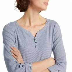 Schlussverkauf ❤️ TOM TAILOR Langarmshirt mit Henley-Ausschnitt Wollweiß-olivgrün-gestreift, Wollweiß-navy-gestreift ⭐ -Tom Tailor Verkaufsgeschäft 17a401b5 39d5 5df1 983f 615ba1edc117