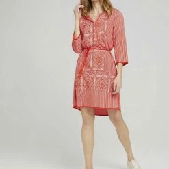 Am billigsten 🛒 TOM TAILOR Jerseykleid »Gemustertes Tunika Kleid« Red white ethno design, Navy white ethno design ✨ -Tom Tailor Verkaufsgeschäft 1804a8d0 c7ab 5065 b9fb 76d3752ae755