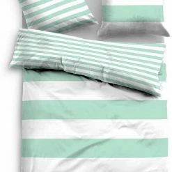 Bester Verkauf 🥰 Wendebettwäsche »Siena«, TOM TAILOR, im Streifen Design Mint, Pink, Taupe, Forest ⭐ -Tom Tailor Verkaufsgeschäft 18561187