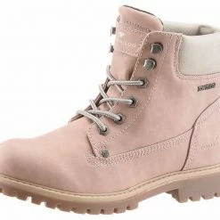 Blitzangebot 🧨 TOM TAILOR Schnürboots mit profilierter Laufsohle Blau-creme, Camelfarben-braun, Rosé 🔔 -Tom Tailor Verkaufsgeschäft 18581810