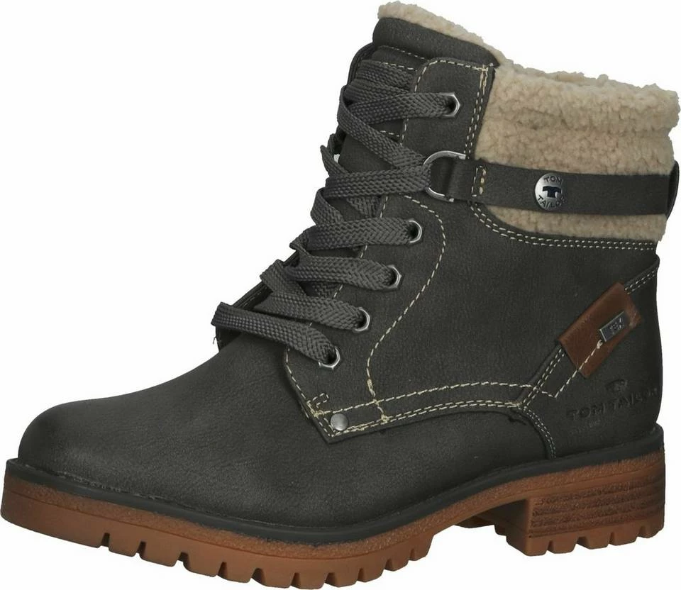 Bestes Angebot 🎉 TOM TAILOR »Lederimitat« Schnürstiefelette 🔥 1 Bestes Angebot 🎉 TOM TAILOR »Lederimitat« Schnürstiefelette 🔥