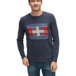 Blitzangebot 🌟 TOM TAILOR Rundhalspullover »Pullover gemustert 1/1 v-neck« 🔥 -Tom Tailor Verkaufsgeschäft 185a7599 c445 5576 abfe 576074147e48