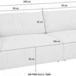 Bestes Angebot ⌛ TOM TAILOR Big-Sofa »BIG CUBE STYLE«, mit bequemen Stegkissen, extra große Sitztiefe, Breite 240 cm Anthracite TBO 9, Ice blue TBO 56, Coconut brown TBO 12, Moody grey TBO 29 🔔 -Tom Tailor Verkaufsgeschäft 18665894
