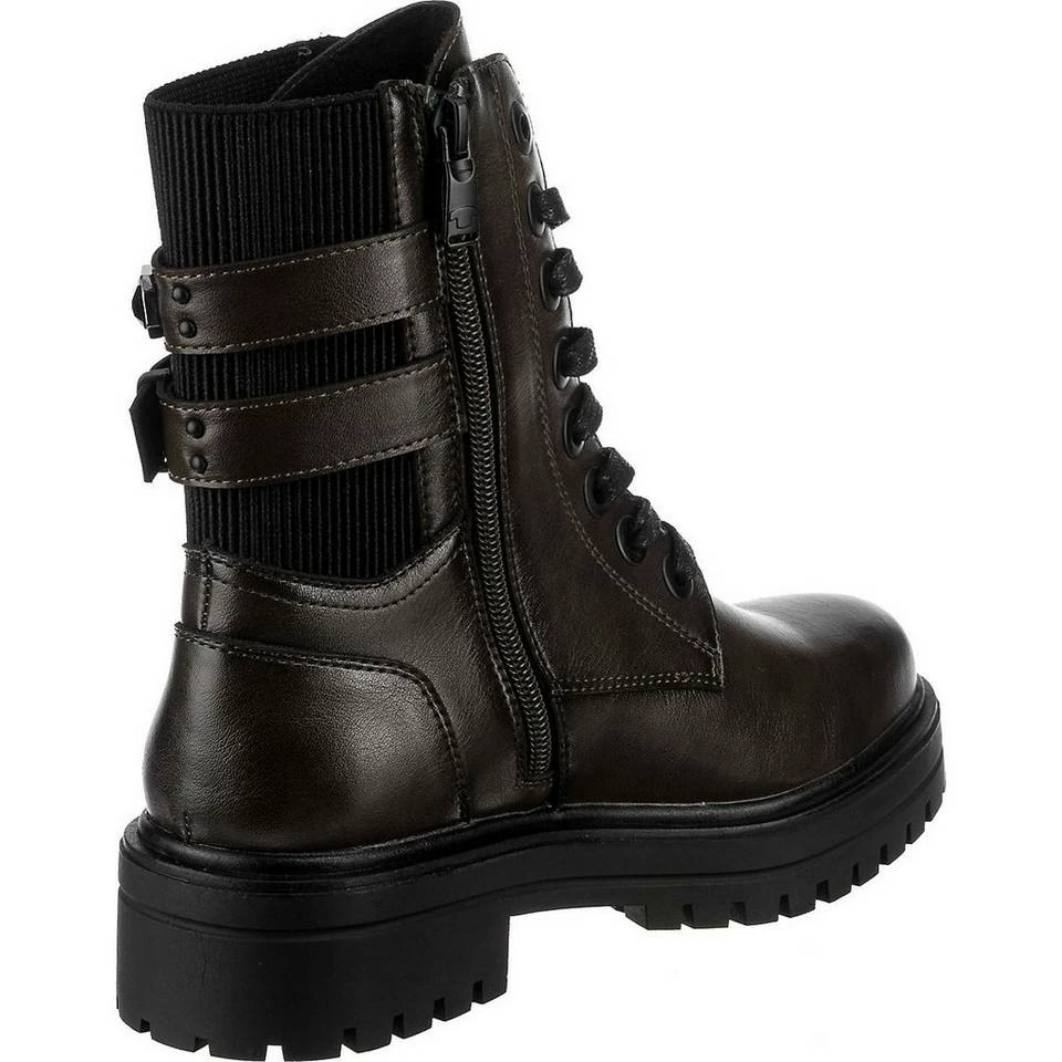 Besorgen 🧨 TOM TAILOR »Schnürstiefeletten« Schnürstiefelette Schwarz, Khaki ✨ 4 Besorgen 🧨 TOM TAILOR »Schnürstiefeletten« Schnürstiefelette Schwarz, Khaki ✨ - Image 4