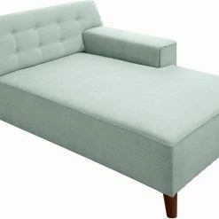 Aktion 🔥 TOM TAILOR Chaiselongue »NORDIC CHIC«, im Retrolook, Füße nussbaumfarben Lilac STC 8, Basalt STC 9, Sky blue TUS 6, Ink blue STC 6 🎁 -Tom Tailor Verkaufsgeschäft 18992305