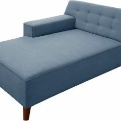 Aktion 🔥 TOM TAILOR Chaiselongue »NORDIC CHIC«, im Retrolook, Füße nussbaumfarben Lilac STC 8, Basalt STC 9, Sky blue TUS 6, Ink blue STC 6 🎁 -Tom Tailor Verkaufsgeschäft 18992447