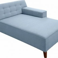 Aktion 🔥 TOM TAILOR Chaiselongue »NORDIC CHIC«, im Retrolook, Füße nussbaumfarben Lilac STC 8, Basalt STC 9, Sky blue TUS 6, Ink blue STC 6 🎁 -Tom Tailor Verkaufsgeschäft 18993006