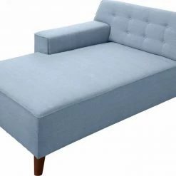 Aktion 🔥 TOM TAILOR Chaiselongue »NORDIC CHIC«, im Retrolook, Füße nussbaumfarben Lilac STC 8, Basalt STC 9, Sky blue TUS 6, Ink blue STC 6 🎁 -Tom Tailor Verkaufsgeschäft 18993653