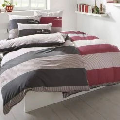 Budget 😉 Bettwäsche »Joel«, TOM TAILOR, Exklusiv-Design Rot-beige, Taupe-beige 😍 -Tom Tailor Verkaufsgeschäft 19671364