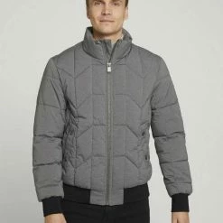 Rabatt ✨ TOM TAILOR Winterjacke »gesteppte Blousson Jacke« Black, Light Grey Melange, Blue jacket structure ✔️ -Tom Tailor Verkaufsgeschäft 19953884 6801 5efa abdf f3355752364b