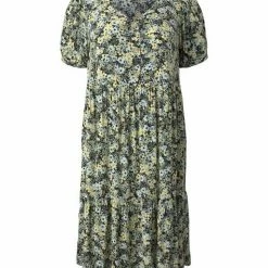Aktion 🛒 TOM TAILOR MY TRUE ME Sommerkleid »Plus - Blumen Midikleid mit LENZING(TM) ECOVERO(TM)« 💯 -Tom Tailor Verkaufsgeschäft 19dc41a4 f272 5057 b3a9 6cdabb331171