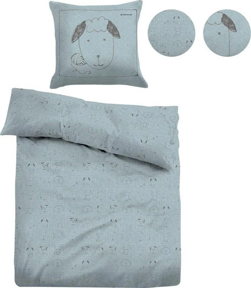 Brandneu 😍 Kinderbettwäsche »ANIMALS«, TOM TAILOR, mit tollen Tiermustern Aqua grey, Light blue 👍 2 Brandneu 😍 Kinderbettwäsche »ANIMALS«, TOM TAILOR, mit tollen Tiermustern Aqua grey, Light blue 👍 - Image 2