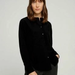 Billig 🌟 TOM TAILOR Langarmbluse »Rüschen Bluse mit Lyocell« Dusty mid olive, Deep black 🥰 -Tom Tailor Verkaufsgeschäft 1b2bb2c3 d2de 59e6 9195 d2f70dd9ad8a