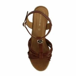 Rabatt ⭐ TOM TAILOR »Tom Tailor Women 3290123 🩴 Sandaletten schlicht Logo-Print, Decksohlen-Print« 🩴 Sandalette 🤩 -Tom Tailor Verkaufsgeschäft 1b3c55a3 b2d4 528d ab1b 2e4f694371bd