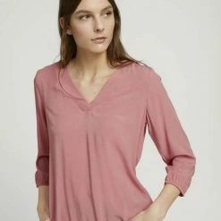 Budget 🥰 TOM TAILOR Langarmbluse »V-Ausschnitt Bluse mit LENZING(TM) ECOVERO(TM)« Blue apricot paisley design, Pink blue multicolor ditsy, Blue offwhite minimal, Dusty pastel pink 🔔 -Tom Tailor Verkaufsgeschäft 1b786744 f639 5d74 a28d a91a0fc0f63f