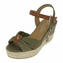 Rabatt 🤩 TOM TAILOR »Sandalette 🩴 Sandalen 🩴 Sandaletten« Keilsandalette Khaki, Yellow, Blue 😍 -Tom Tailor Verkaufsgeschäft 1df3cd00 0e2c 5817 b43c 70142b4dcc70