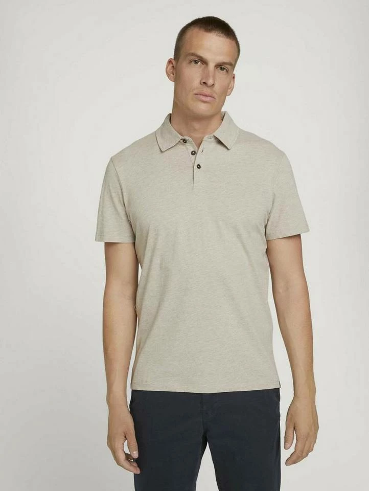 Coupon 👍 TOM TAILOR T-Shirt (1-tlg) Cosy soft beige melange, Smokey aqua white melange 🥰 2 Coupon 👍 TOM TAILOR T-Shirt (1-tlg) Cosy soft beige melange, Smokey aqua white melange 🥰 - Image 2