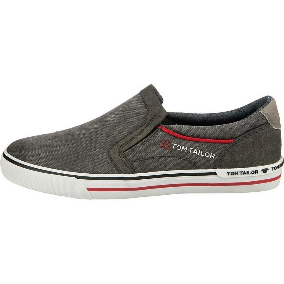 Bestpreis 🤩 TOM TAILOR »Sportliche Slipper« Slipper Dunkelblau, Grau 💯 2 Bestpreis 🤩 TOM TAILOR »Sportliche Slipper« Slipper Dunkelblau, Grau 💯 – Bild 2