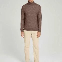 Auslauf 🎁 TOM TAILOR Strickpullover »Melierter Rollkragenpullover mit recyceltem Polyester« Soft beige melange, Dark prune melange 🥰 -Tom Tailor Verkaufsgeschäft 1ea000f8 6908 50ab bee5 1a09d1a12b04