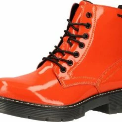 Top 10 😀 TOM TAILOR »Schnürboots« Schnürboots Schwarz, Orange, Fire, Black 🔥 -Tom Tailor Verkaufsgeschäft 1efdee39 bedd 5324 a968 41c131e788bb