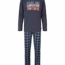 Auslauf 🤩 TOM TAILOR Pyjama »Langärmliges Pyjama Set mit Muster und Logo-Print« 😍 -Tom Tailor Verkaufsgeschäft 1fa1a666 c911 5f0b a24f 8d933903820a