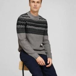 Besorgen 👏 TOM TAILOR Strickpullover »gemusterter Pullover« 🤩 -Tom Tailor Verkaufsgeschäft 1fff56d5 39a8 5363 be58 277b3cd3bb2b